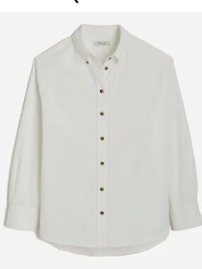 Madewell Oversized Button-Up Shirt in Oxford